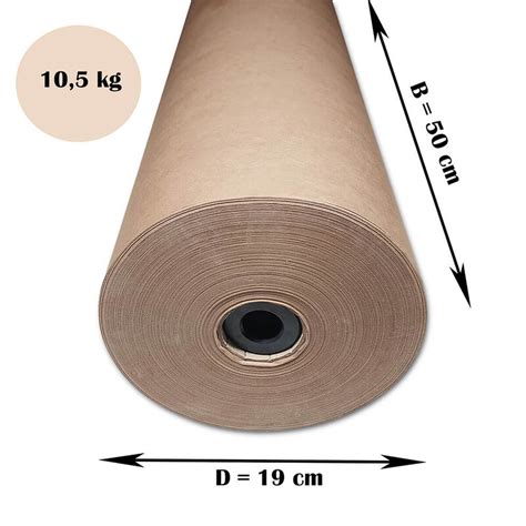 Kraftpapier 70 g m² Packpapier 50 cm x 300 m auf Rolle