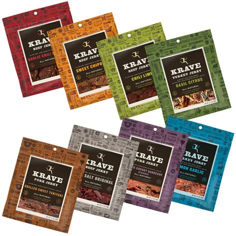 Krave jerky. KRAVE Plant-Based Jerky will make you a believer in just one bite. Made from real peas and fava beans, our vegan-friendly jerky is packed with 8-grams of protein to boost your everyday. With delectable flavors like slow roasted chipotle with a hint of smokiness and spice, you'll ask yourself meat who? So go ahead and take a bit out of life. 