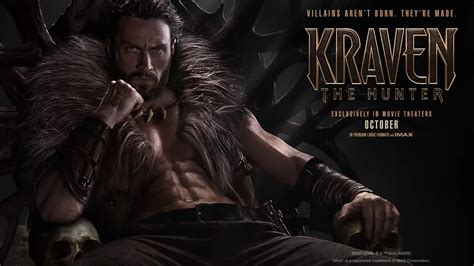 Kraven movie. Kraven the Hunter prowls into theaters in October, and you can watch the first trailer right now. Check out the official poster from the upcoming film below, and stay tuned for further updates. 