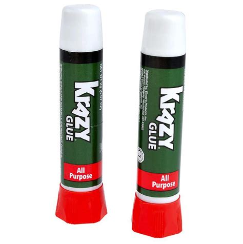 Krazy Glue KG98848R Instant Crazy Glue Color Change Brush 0.18-Ounce (Pack  of 2)
