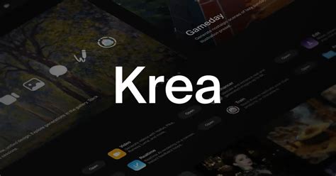 Krea ai realtime.  This platform hosts various AI-based applications, with two standout fe...