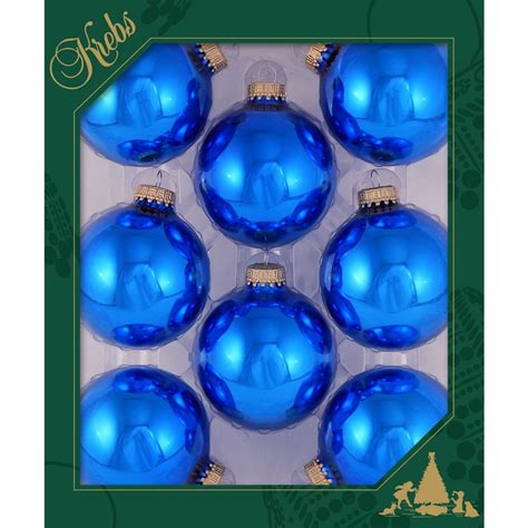 Christmas Tree Ornaments - 67mm / 2.625" [8 Pieces] Designer Glass Balls from Christmas by Krebs - Handmade Seamless Hanging Holiday Decorations for Trees (Shiny Emerald Green) 4.6 out of 5 stars 1,662 .