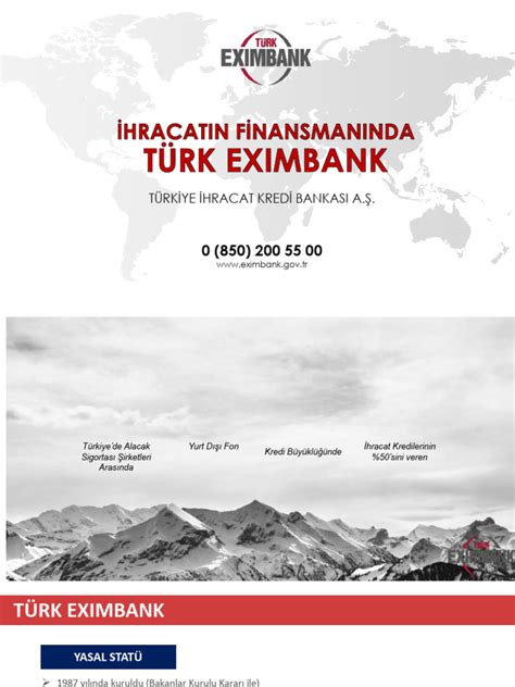 Krediler Türk Eximbank.