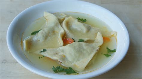 Kreplach. The “lach” comes from the Yiddish, meaning “little”. Another suggestion is that the word for these Jewish ravioli comes from the German word, Krepp, meaning ... 