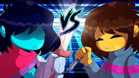 Kris VS Frisk Drawing Cartoons 2 - YouTube