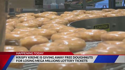 Krispy Kreme giving away free doughnuts for losing Mega Millions tickets