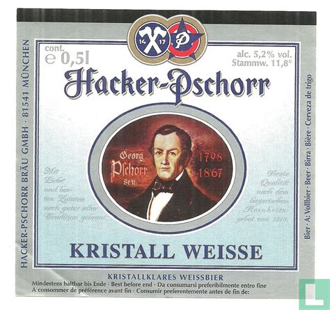 Kristall Weisse Hacker-Pschorr Bräu GmbH BeerAdvocate