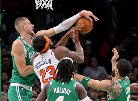 Kristaps Porzingis sharp in return as Celtics show their strength in win over Knicks