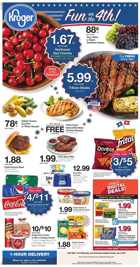 Kroger ads weekly ads. March 19, 2024. Check out the current Kroger weekly ad, valid from Mar 20 – Mar 26, 2024. Save with the online circular regularly for exclusive promotions that add more discounts to in-store deals. Make your Easter extra special with great savings on Private Selection 80% Lean Angus Ground Chuck, Kroger Spiral Sliced Ham, Fresh Whole … 