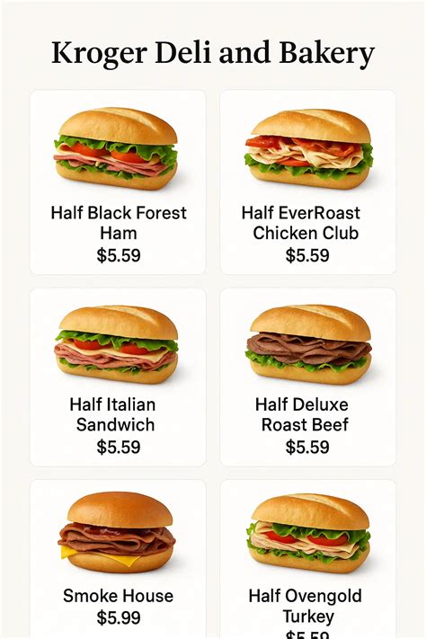 Kroger deli hot food menu pdf. .  ...