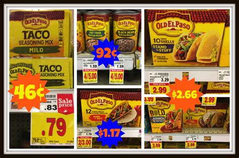 Kroger el paso. Shop for Old El Paso Original Taco Seasoning Mix Value Size (6.25 oz) at Kroger. Find quality baking goods products to add to your Shopping List or order online for Delivery or Pickup. 