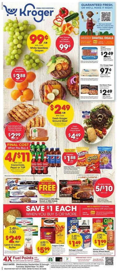 Weirton, WV. Wellsburg, WV. Wheeling, WV. Normally we get the Kroger weekly ad multiple days before the sale starts so you can see the Kroger ad preview as soon as possible! Get your Kroger coupons ready for the Kroger weekly ad sales (including Mega Sales)! View the current Kroger weekly ad and the super early Kroger weekly ad …. 