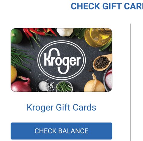 Kroger mall.  Check Balance Enter your Card Number and PIN then click the 'Ch...