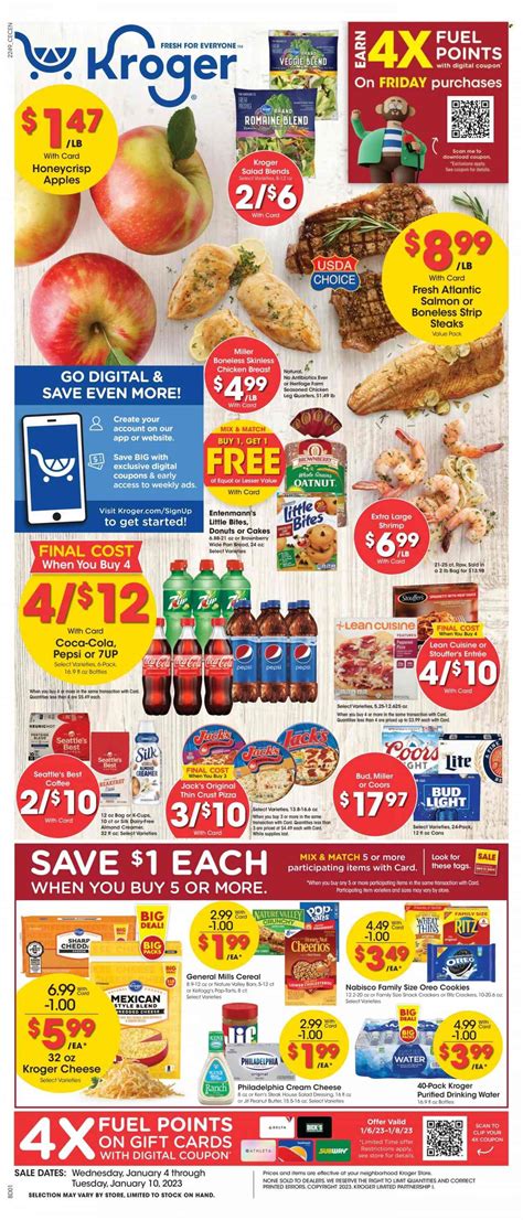 Kroger menu specials today.  Build your list, view the Weekly Ad, load digital coup...