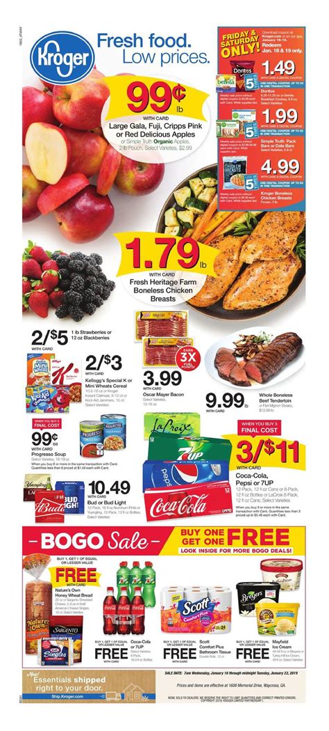 Kroger weekly ad dickson tn. Accessibility StatementIf you are using a screen reader and having difficulty with this website, please call 800–576–4377. 