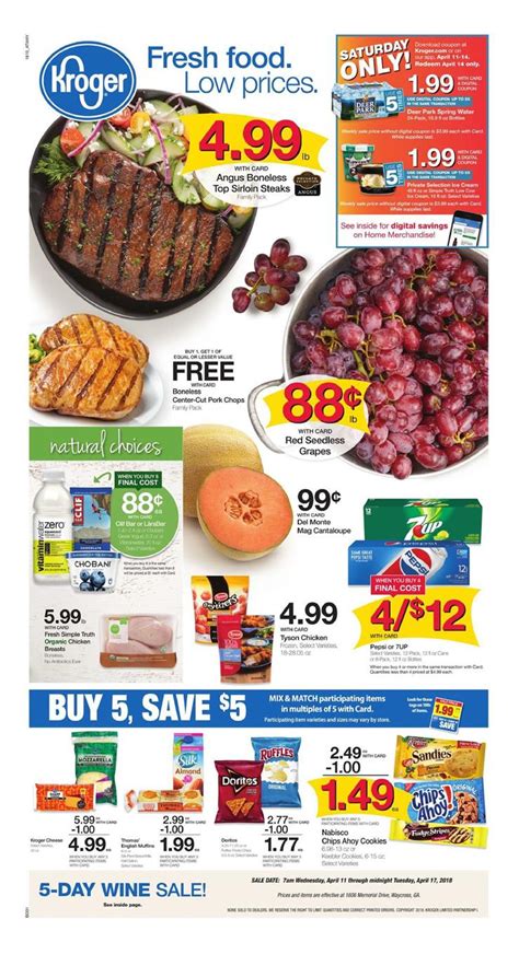  We have the latest flyers from Kroger Lawrenceburg - 880 W Eads P