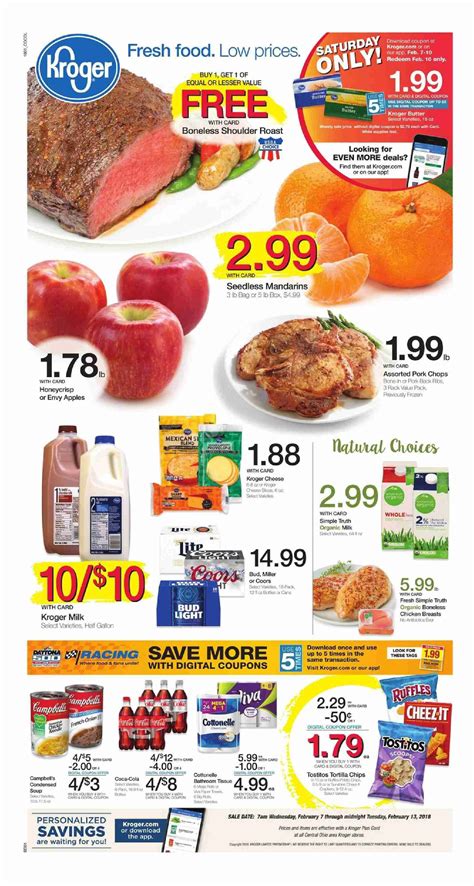 Normally we get the Kroger weekly ad multiple days before the sale starts so you can see the Kroger ad preview as soon as possible!. Get your Kroger coupons ready for the Kroger weekly ad sales (including Mega Sales)! View the current Kroger weekly ad and the super early Kroger weekly ad sneak peek! Ad images are for illustration and information purposes only..