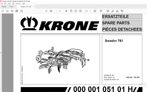 Krone swadro 761 manuale delle parti. - Kubota z482 engine reparaturanleitung download kubota z482 engine workshop manual download.