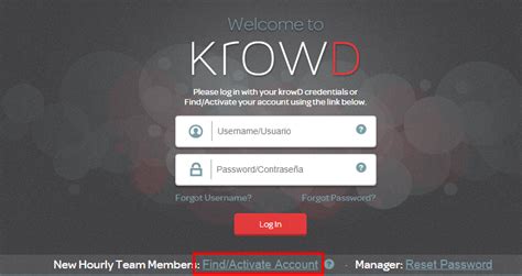 Krowd.daren. Visit the official Krowd Darden login page. On the login page, there is an option on the Darden Krowd login button. Read, recover username and password. After clicking on it, choose the password option and you will be redirected to another page. The next page will ask the same security questions you asked when you first activated your account. 