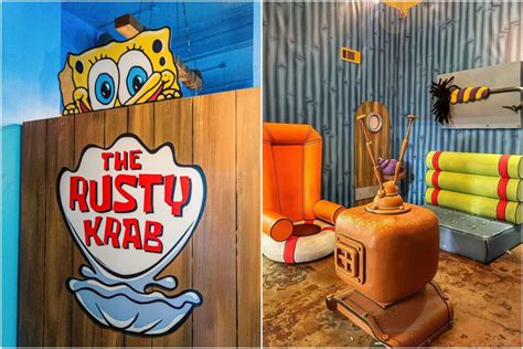 Untuk mengalihkannya dari depresi, Mr. Krabs membeli sebuah panti jompo bangkrut yang bernama Rusty Krab. Hanya dengan menambahkan huruf "k" pada kata "Rusty", Mr. Krabs meresmikan restoran miliknya, yaitu Krusty Krab. Baca Juga. Alasan SpongeBob Harus 'Udahan' sama Patrick! (Bagian 1) 5 Teori Penggemar SpongeBob SquarePants yang .... 
