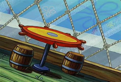 Krusty krab tables. "Bossy Boots" is a SpongeBob SquarePants episode from season 2. In this episode, Pearl gets a job at the Krusty Krab and makes some major changes to the place. Sea urchins Eugene H. Krabs SpongeBob SquarePants Squidward Tentacles Pearl Krabs Barnacle (mentioned) Skeleton Brain crab creature (debut) Incidentals Fred Carol Incidental 118 … 