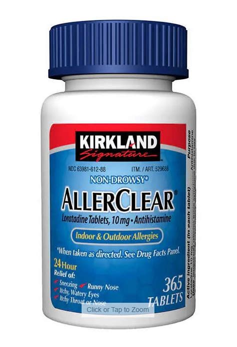 Frequently bought together, KS Non-Drowsy AllerClear Antihistamine 10mg., 365 Tablets Flents Wipe N Clear Lens Cleansing Tissues - 20 Each, 3 Pack, $15.15, $15.15. 