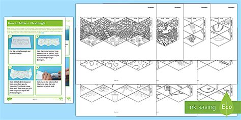 Ks2 Flextangle Pattern Template Activity Pack