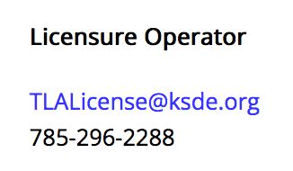 The Kansas State Department of Education’s (KSDE) Teacher Licen