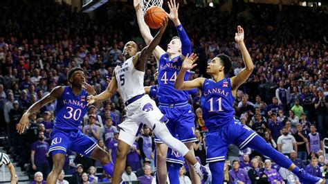 Kstate ku game basketball. 100. Game summary of the Kansas Jayhawks vs. Michigan State Spartans NCAAM game, final score 87-74, from November 9, 2021 on ESPN. 