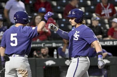 Gallery. Hide/Show Additional Information For TCU - May 20, 2023. 2023 Phillips 66 Big 12 Baseball Championship. May 24 (Wed) 9 a.m. vs. (4) TCU. FIRST ROUND. Arlington, Texas Globe Life Field. TV: ESPNU Radio: K-State Sports Network.. 