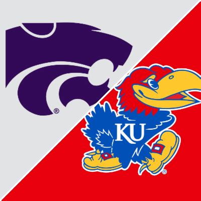 Ksu ku score. Kansas State is shooting just 33% from the floor now and trails by 15 as Kansas takes a 76-61 edge into the u8 timeout. This second half hasn't been beautiful, but KU is stifling the Wildcats. 