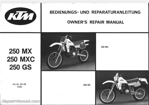 Ktm 250 mx mxc gs 1984 repair service manual. - 92 chevy silverado 1500 repair manual.