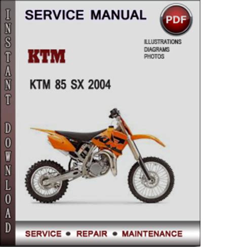 Ktm 85 sx 2004 factory service repair manual. - Briggs and stratton 1450 generator manual.