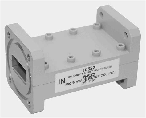 Ku band transmit reject / receive bandpass filters