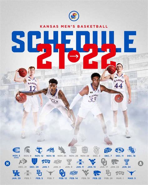 Ku basketball schedule espn. The two winningest programs in college basketball will square off when Kansas hosts Kentucky in the Big 12/SEC Challenge on Saturday, Jan. 29, at 5 p.m. (CT) on ESPN. Kansas is second with 2,339 all-time wins, while Kentucky is first with 2,342 victories. 