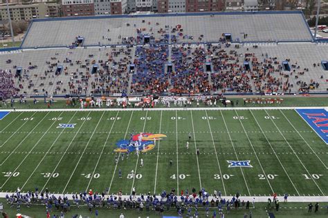Ku football attendance. The Kansas football program’s 11 a.m. kickoff against unbeaten Duke on Saturday is officially sold out. Kansas officials announced Thursday afternoon that all 47,233 tickets for KU’s second ... 
