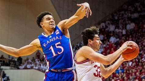 Ku indiana game. Saturday’s game: No. 14 Indiana at No. 8 Kansas. When/where: 11:00 A.M., Allen Fieldhouse. TV/Streaming: ... while defensive is the points given up. KU is slightly better, with a top-15 ranking ... 