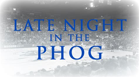 Ku late night at the phog. Oct 1, 2021 · Kansas Athletics will host Phog Fest on the front lawn of Allen Fieldhouse, with activities starting at 11 a.m. and ending at 4 p.m. Phog Fest will have activities for all fans to enjoy leading up to Late Night, including the Hawk Zone, inflatable games, face painting, music, radio remotes and much more. 