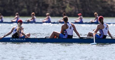 Apr 20, 2023 · Kansas will have five boats on the water, racing in the 3 Varsity 8, 2 Varsity 4, Varsity 4, 2 Varsity 8 and Varsity 8. “The format of the regatta allows for teams to tweak equipment, race strategies and even lineups during the two-day event, essentially creating an on-water laboratory where coaches can test ideas in a competitive environment ... . 