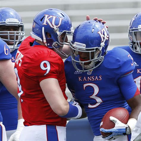Kansas football played in its annual spring game on Saturday. Team Jayhawks defeated TeamKU, 14-7, with a game-winning drive.. 