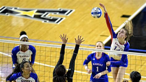 Jul 20, 2023 · LAWRENCE, Kan. – Kansas Volleyball announced its complete 2023 schedule on Thursday, which features 28 total matches, including 15 matches at Horejsi Family Volleyball Arena. Kansas will play a competitive mix of teams, with 12 matches against NCAA Tournament qualifiers from a year ago. The Jayhawks have 10 non-conference matches to begin the ... 