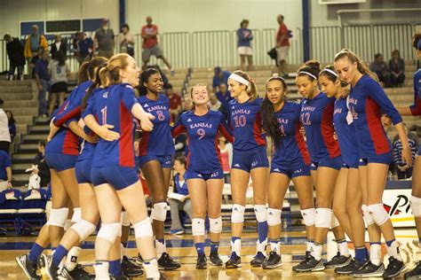 Ku volleyball record. Oct 22, 2023 · September 29, 2023 🏐 Kansas Outlasts Houston in Five Sets In a battle of ranked Big 12 volleyball foes, No. 19 Kansas outlasted No. 20 Houston 3-2 (20-25, 25-22, 23-25, 25-21, 15-11) in an epic battle Friday night before a sold-out crowd at the Horejsi Family Volleyball Arena. 📸 Volleyball vs Houston view gallery 