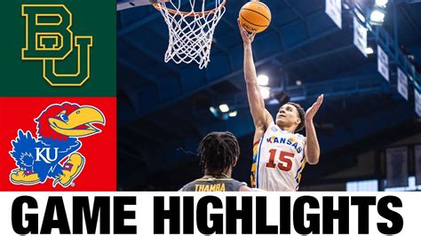 Jan 24, 2023 · Mon, Jan 23, 2023 · 7 min read. 4. WACO, Texas — Kansas men’s basketball’s 2022-23 regular season continued Monday with a Big 12 Conference matchup on the road against Baylor. The No. 9 ... . 