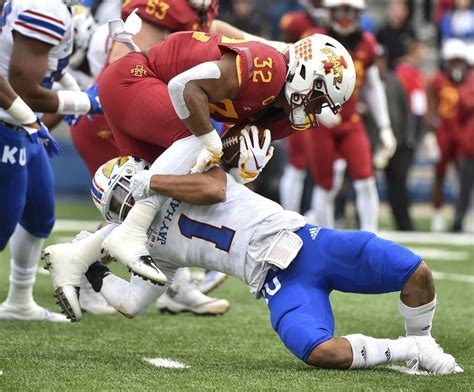 KU vs. Iowa State football betting odds. Iowa State is a 2.5-point favorite on the road against Kansas, according to the Tipico Sportsbook. Iowa State is -160 to win straight up, while Kansas is +135.. 