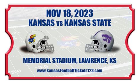Kansas Jayhawks vs. Kansas State Wildcats Tickets 2023. The 2023 NCAA Football schedule is out, and it features a Kansas vs. Kansas State showdown. Buy Kansas …. 