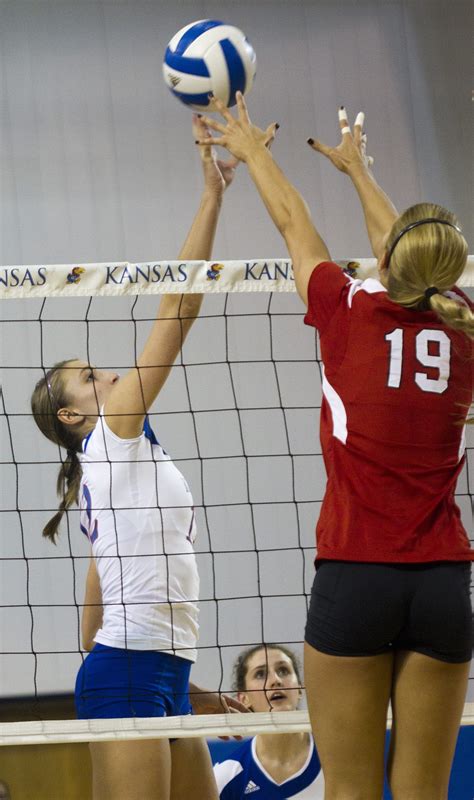 Ku vs nebraska volleyball. LINCOLN, Neb. -- The largest crowd to witness a women's sports event filled Memorial Stadium on Wednesday, as 92,003 fans watched the five-time NCAA champion Nebraska volleyball team beat Omaha 3-0. 