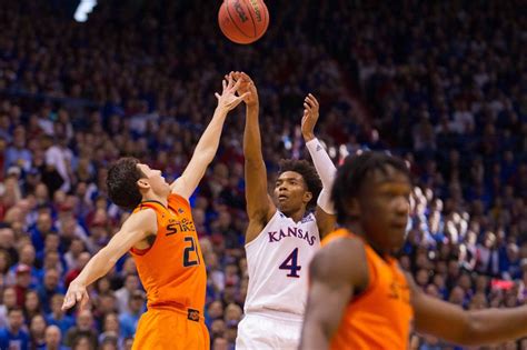 Feb 15, 2022 · By Jesse Newell. Updated February 15, 2022 3:00 PM. KU players Ochai Agbaji, David McCormack and Dajuan Harris on the Jayhawks 76-62 win over OSU By Rich Sugg. Lawrence. Roster situations change ... . 