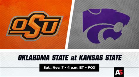 Oct 13, 2018 - Kansas State 31 vs. Oklahoma State 12; Nov 18, 2017 - Kansas State 45 vs. Oklahoma State 40; Nov 05, 2016 - Oklahoma State 43 vs. Kansas State 37; Oct 03, 2015 - Oklahoma State 36 .... 