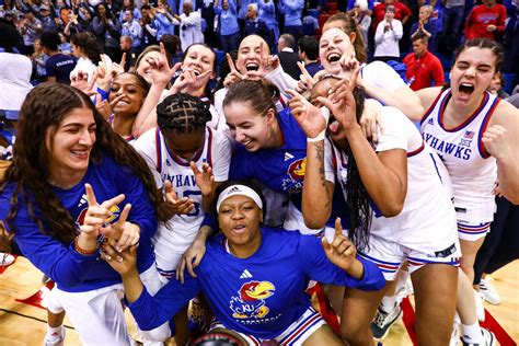 Kansas junior Chandler Prater is jubilant during the game against Missouri during the second round of the WNIT on Monday, March 20, 2023. Kansas advances with a 75-45 win over Missouri.. 