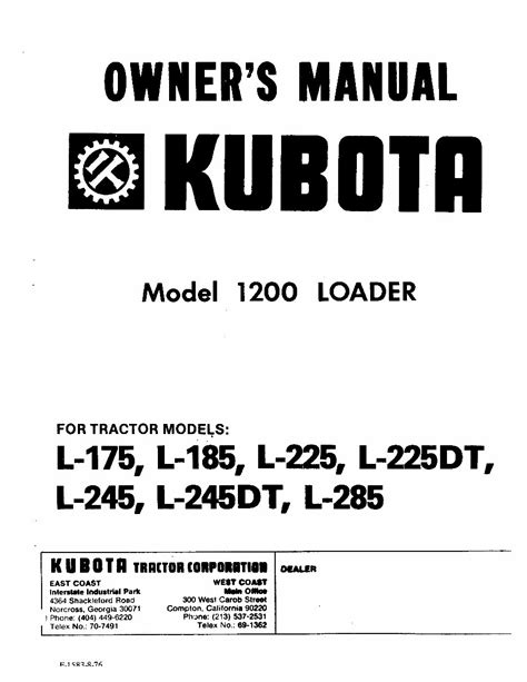Kubota 1200 loader master parts manual. - Alfa romeo alfetta 1973 1987 service repair workshop manual.